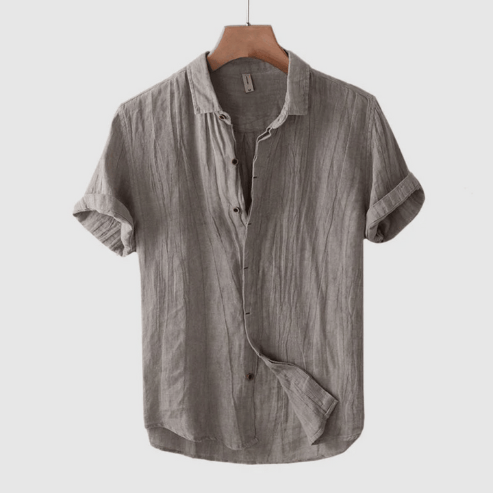 Lightweight, breathable men's casual short sleeve shirt for ultimate summer comfort and relaxed style.