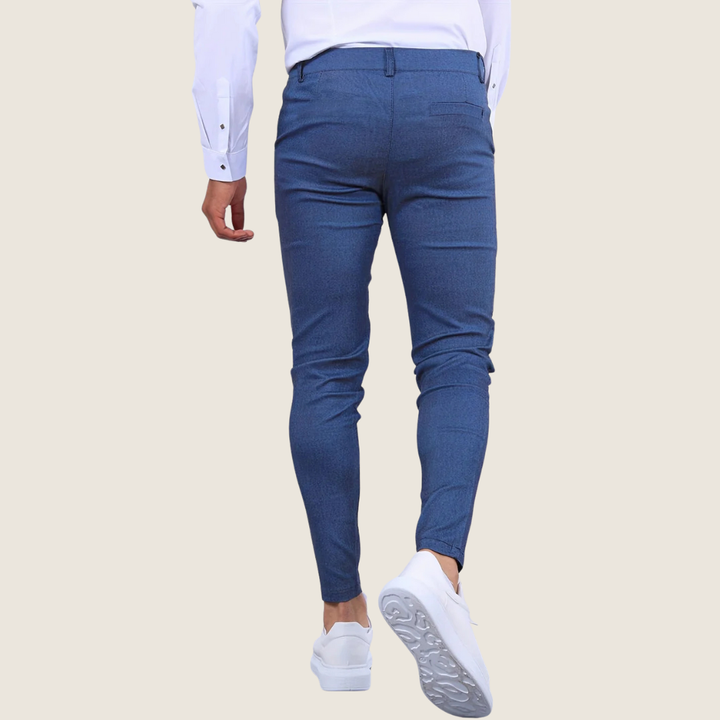 Versatile men's slim fit ankle dress pants, ideal for contemporary office wear & smart casual fashion.