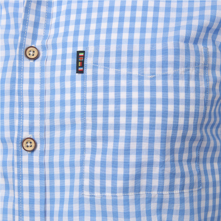 Smart casual men's slim fit checkered shirt. Polished long sleeve design for a sophisticated modern look.