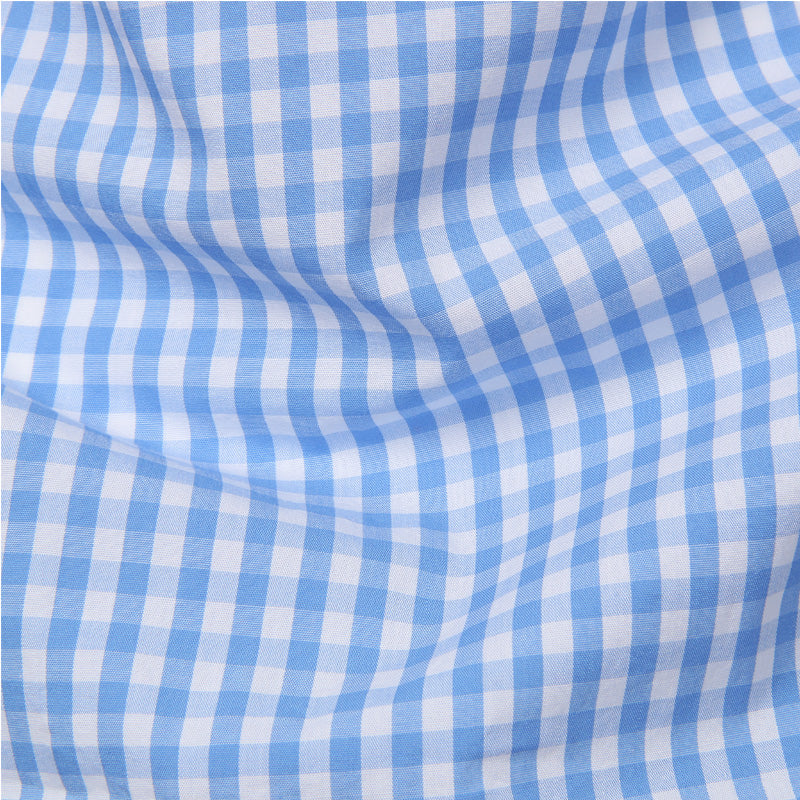 Trendy men's slim fit checkered button down shirt. Essential long sleeve for a fashionable and refined outfit.
