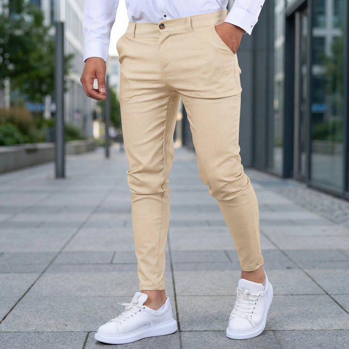 Men's Slim Fit Chino Pants: Versatile everyday style & comfort for casual or office wear.