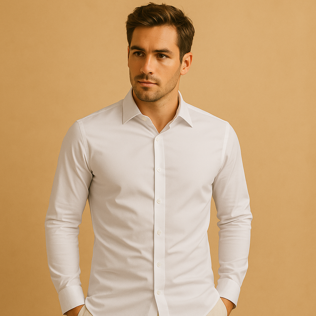 Stylish men's slim fit shirt, a versatile modern fashion piece for both casual and formal occasions.