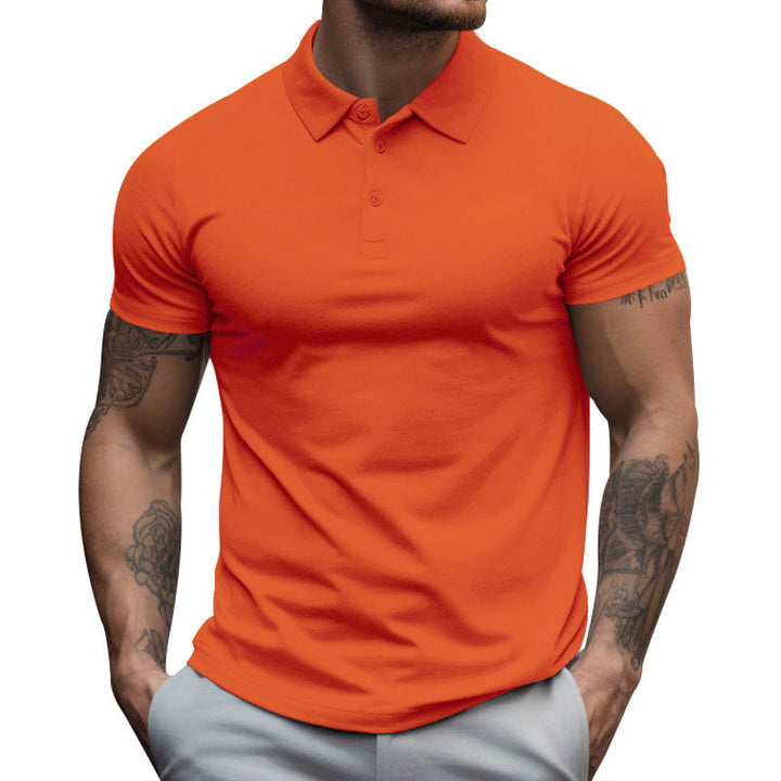 Men's short sleeve polo paired with jeans, a versatile smart casual outfit for menswear.
