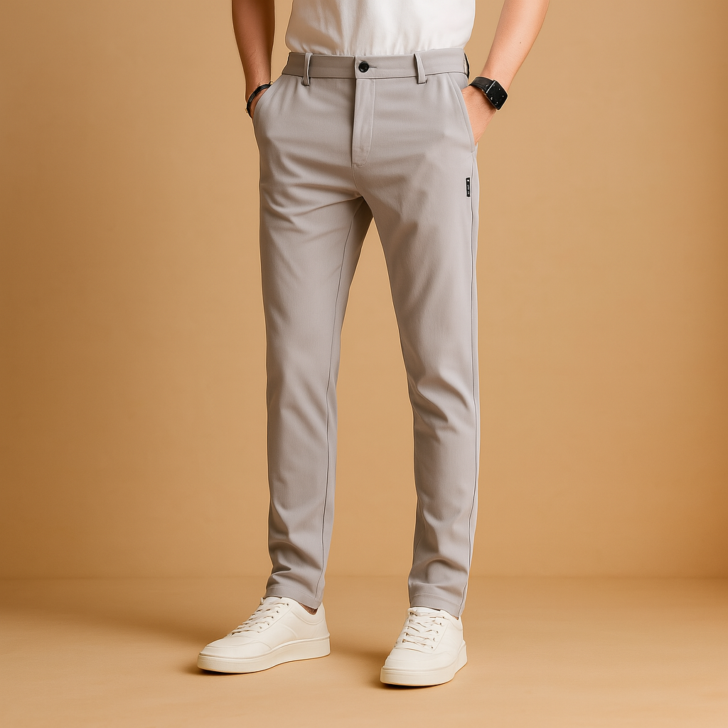 Men's slim-fit sport training pants in black, perfect for gym workouts & active lifestyle. Comfortable athletic wear.