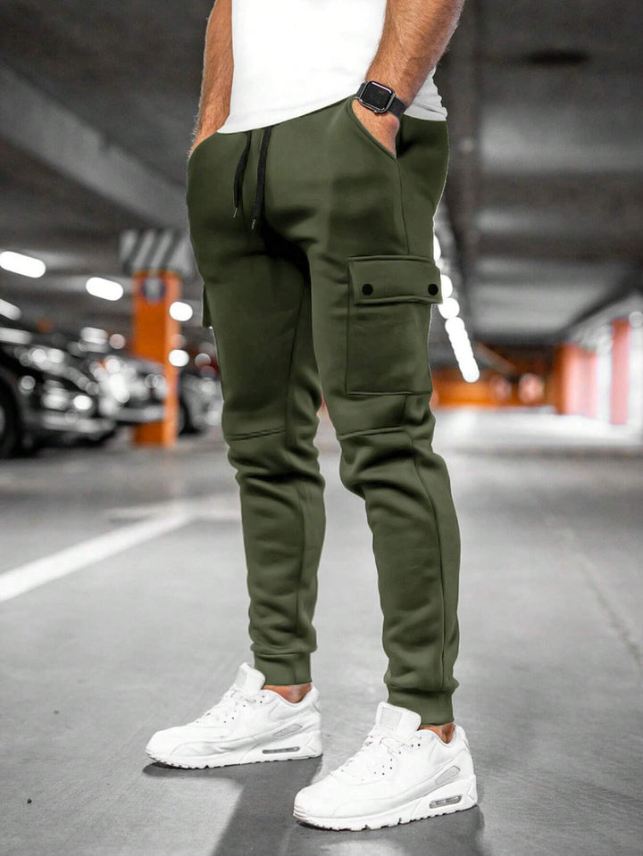 Soft & comfortable men's slim-fit streetwear joggers, great for relaxed fashion.