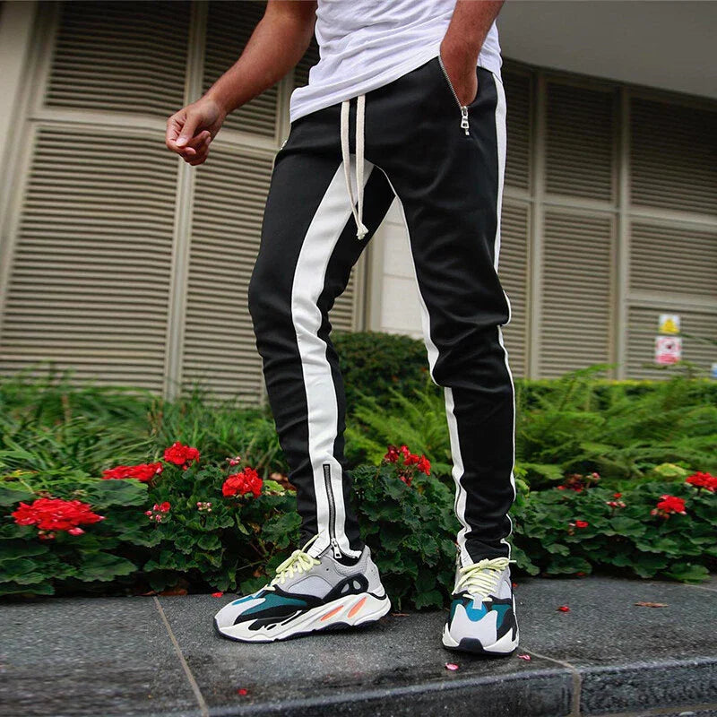 Comfortable men's slim fit joggers, perfect for activewear or a modern street style look.