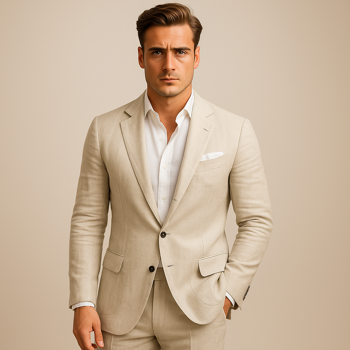 Men's smart casual blazer for modern style. Versatile tailored jacket, perfect for business casual and everyday fashion.