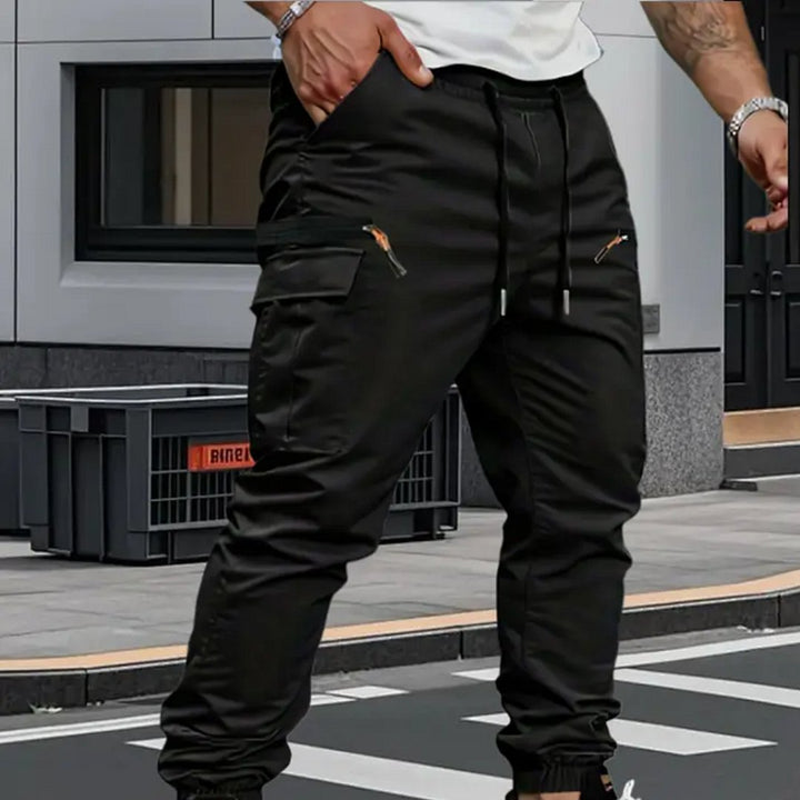 Men's tapered jogger cargo pants, made with stretch fabric for ultimate comfort & modern men's fashion. Everyday style.