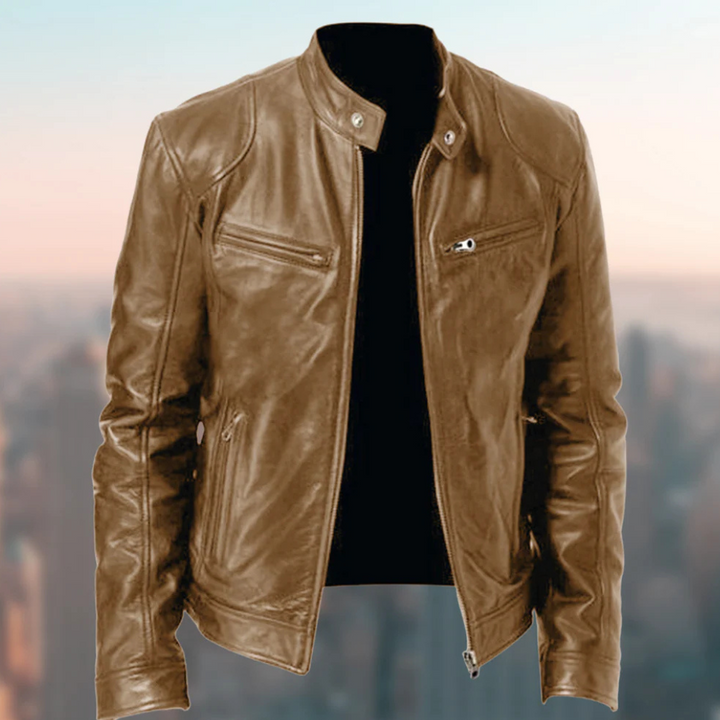 All-season men's modern jacket. Versatile outerwear for a sophisticated, everyday smart casual fashion look.