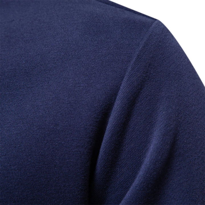 Fall fashion men's long sleeve rugby shirt, polo style, perfect for cool weather and casual outfits.