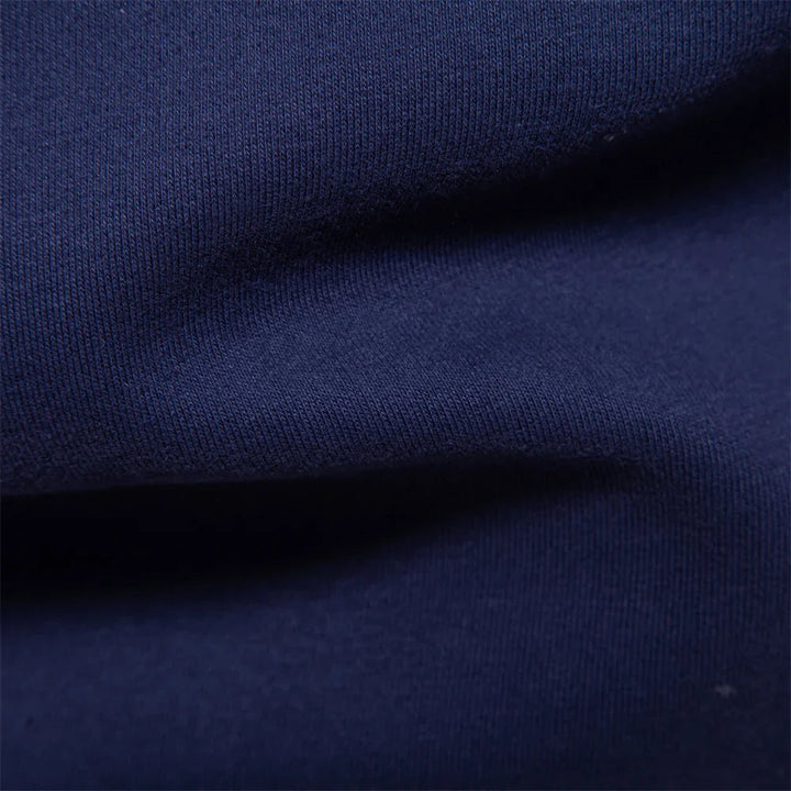 Winter style men's long sleeve rugby shirt, warm pullover, essential for cold days, offers cozy comfort.