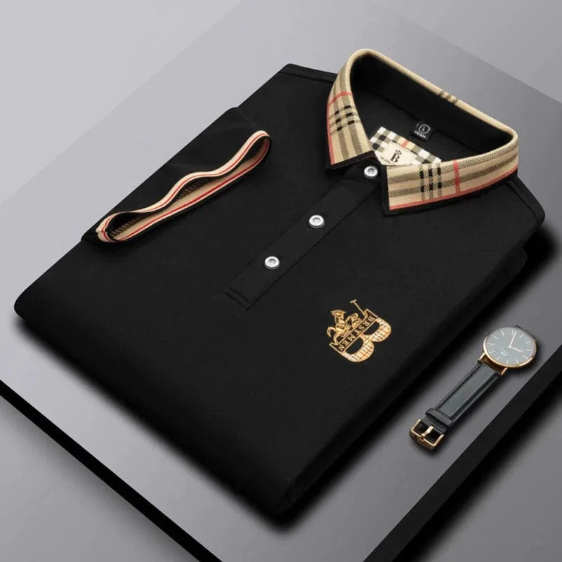 Men's stylish short-sleeve polo shirt in classic fit, perfect for everyday comfort and smart casual wear.