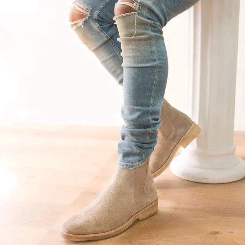 Men's casual slip-on Chelsea ankle boots, stylish, comfortable, and perfect for everyday footwear.