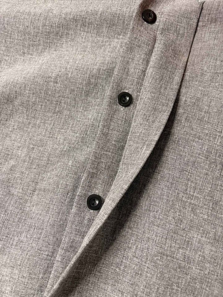 Stylish men's short sleeve textured button down shirt, perfect for warm weather and comfort.
