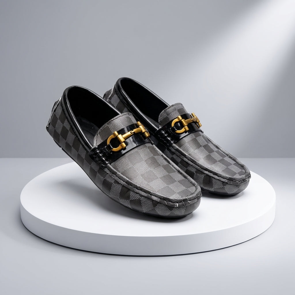 Men's Trapani driver shoes, slip-on with a stylish pattern and cushioned sole for ultimate comfort.