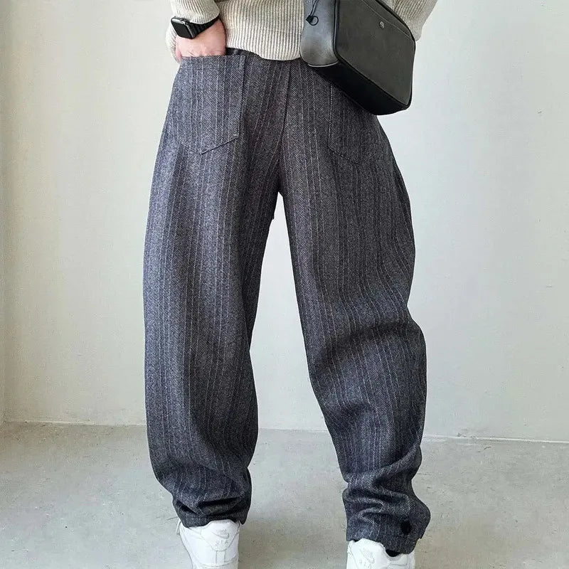 Man wearing Urban Drift men's pants, showcasing relaxed fit & modern style for streetwear and daily comfort.