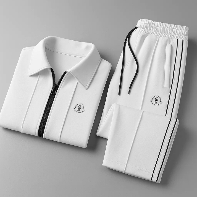 Men's Velocity full tracksuit set. Premium gym clothes for men's activewear and casual outfits.
