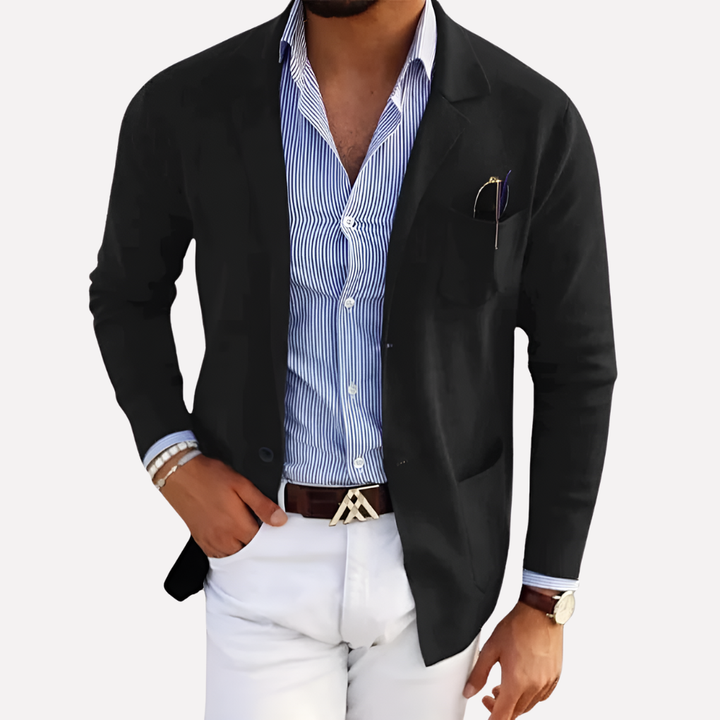 Comfortable men's casual jacket, a versatile blazer for everyday fashion and smart casual outfits.