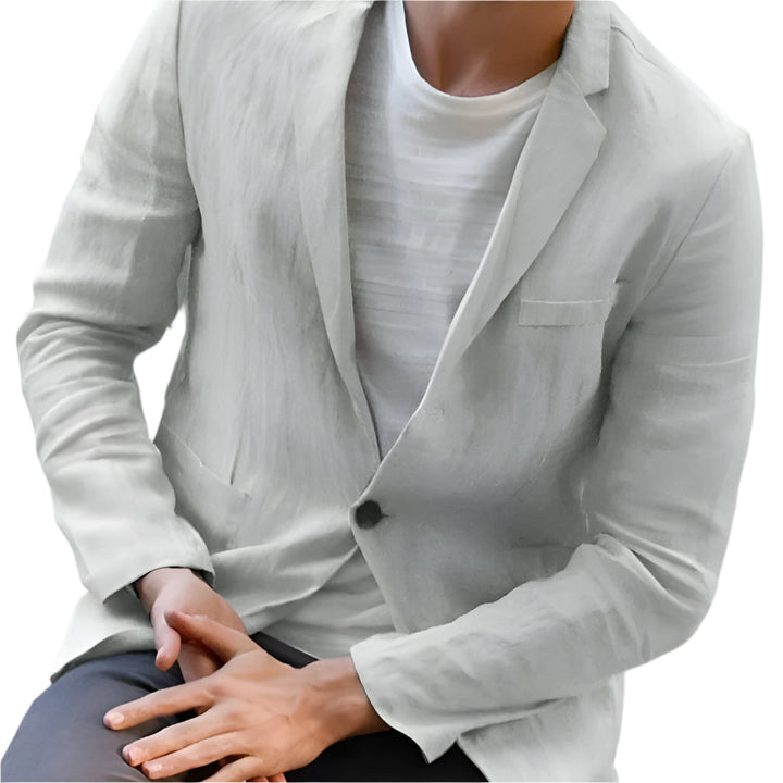 Lightweight men's summer blazer for an elegant, modern fit. Ideal for versatile smart casual and business casual outfits.