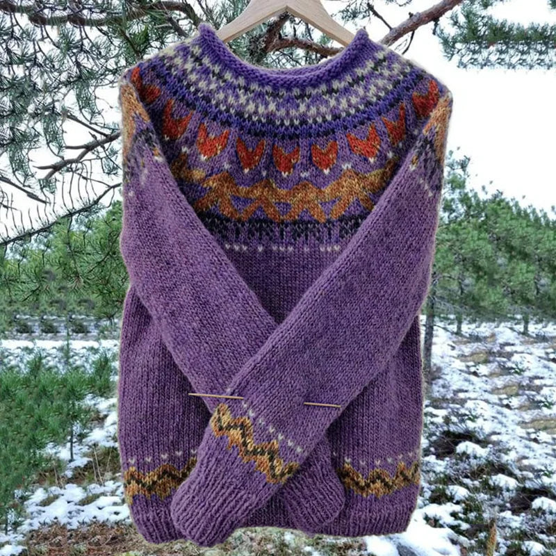Stylish men's pullover sweater with a unique geometric knit pattern. Perfect for cozy casual wear.