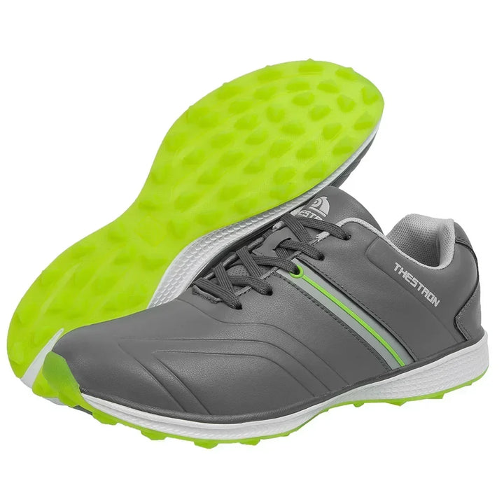 Premium men's golf footwear offering ultimate comfort, traction, & waterproof protection.