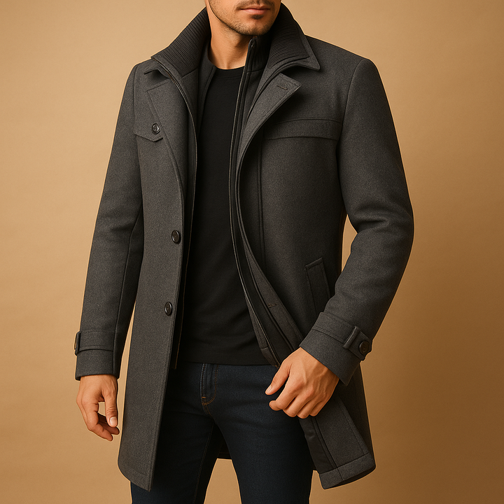 Protective men's insulated winter jacket, keeps you warm & dry in harsh cold & wet conditions.