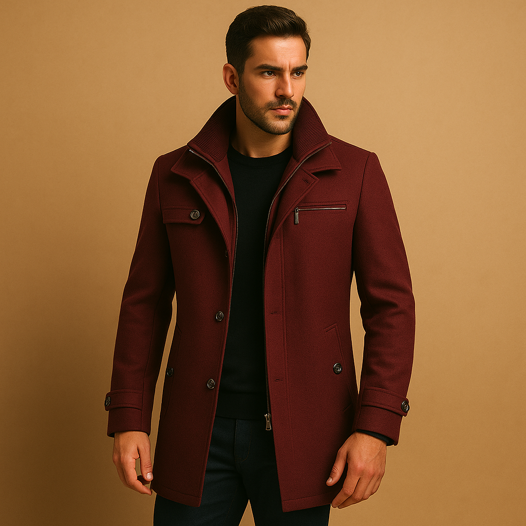 Stylish & warm men's waterproof winter parka, perfect outerwear for extreme cold & snow.