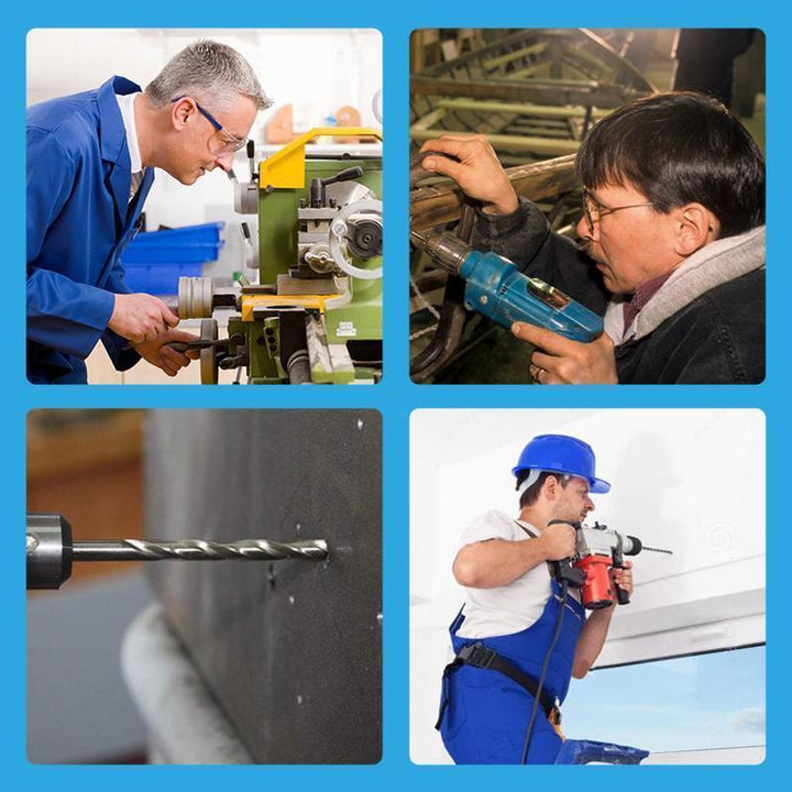 Threading drill bit set: metric high-speed steel taps, power tool accessories
