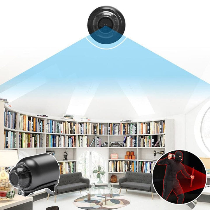 Small 1080P HD WiFi camera, providing reliable home security and motion detection alerts.