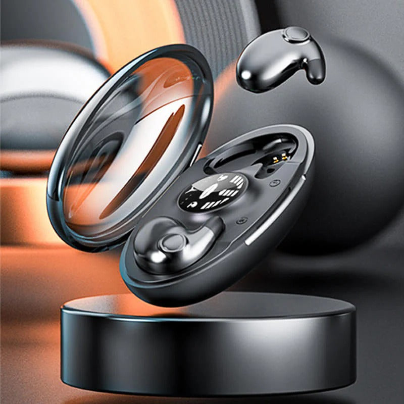 Sleek, compact mini Bluetooth earbuds. Portable wireless earphones with long battery life & comfort fit.