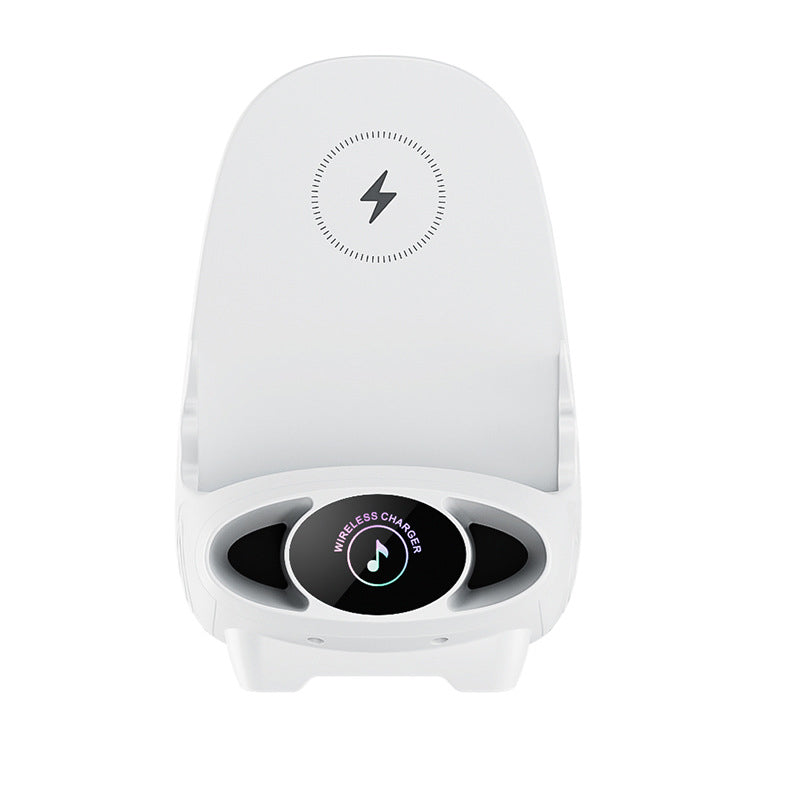 Multi-functional Mini Chair: 15W fast wireless charger, phone holder, and aromatherapy.