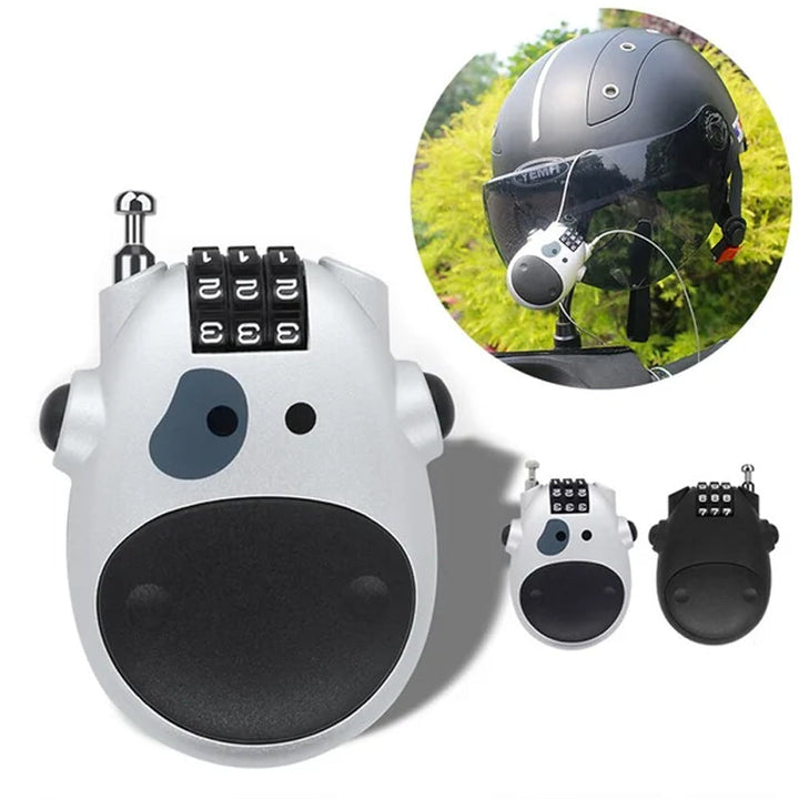 Mini retractable anti-theft wire security lock for travel and daily use, compact design