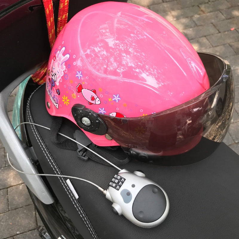 Versatile anti-theft wire lock, suitable as a bike or luggage accessory, easy to use