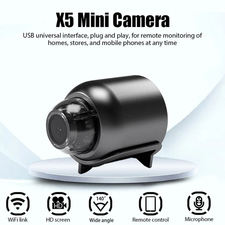Protect your home with this small security camera. Features include night vision, wireless, and motion detection.