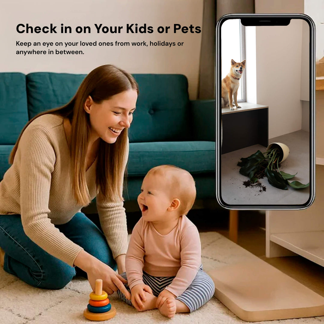 Discreet mini wireless camera with audio for reliable home security & surveillance monitoring.