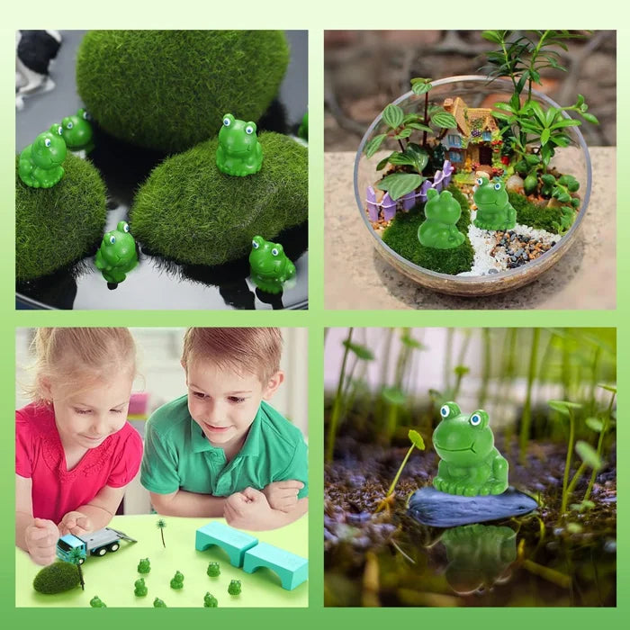 Tiny green frog novelty gift, perfect miniature for hiding or pranks