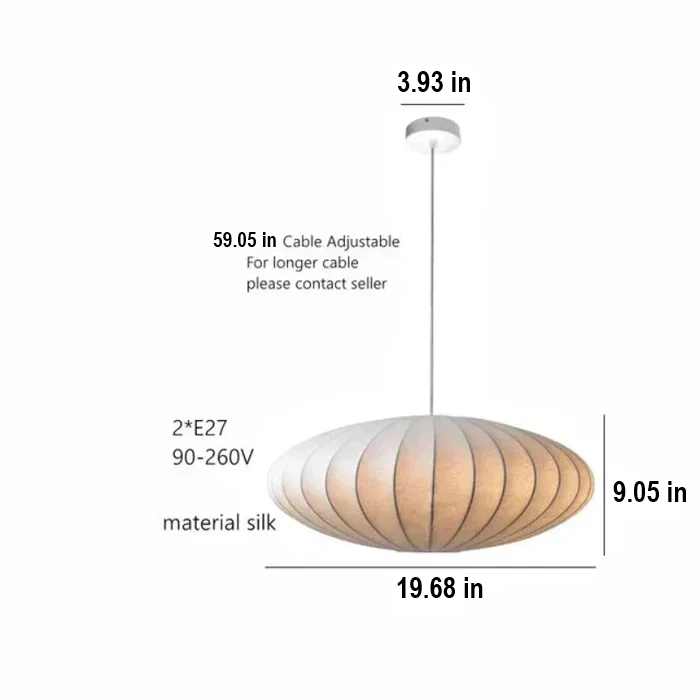 Luxury SilkCrown pendant light: modern crystal design with a sophisticated silk lampshade.