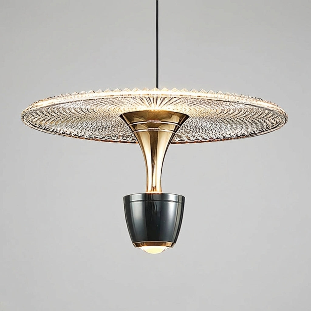Multiple modern Glissara pendant lights hung in a stylish arrangement, offering decorative and functional ceiling illumination.