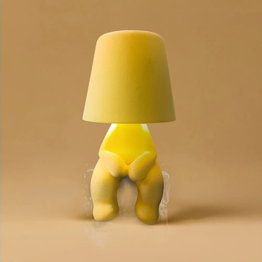 Stylish modern humanoid LED desk lamp for creative room lighting, an innovative table accent.
