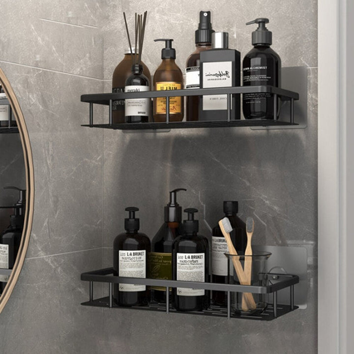 Elegant no-drill bathroom storage, keeps your shower tidy.