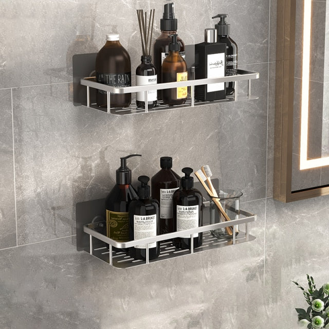 Suction cup wall organizer, modern style, hassle-free installation.
