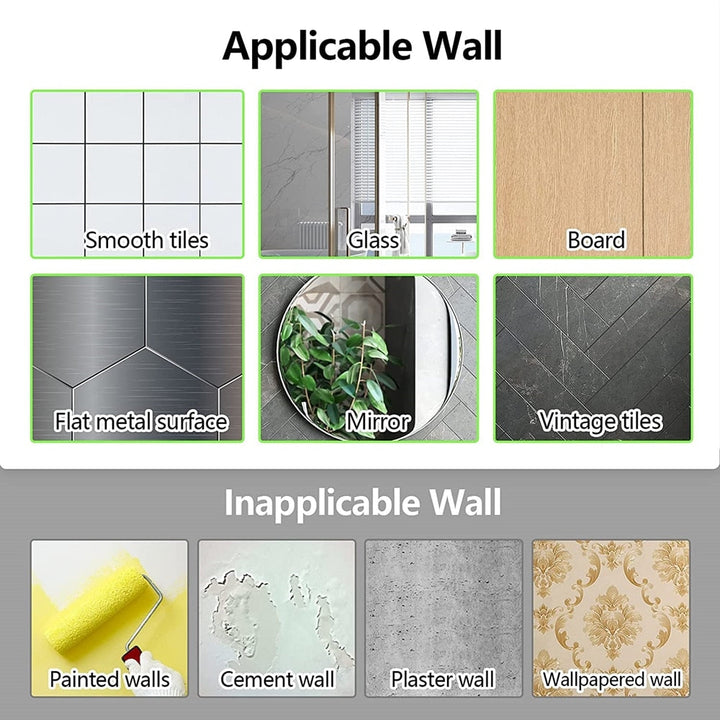 Space-saving modern wall organizer for bath accessories and toiletries.