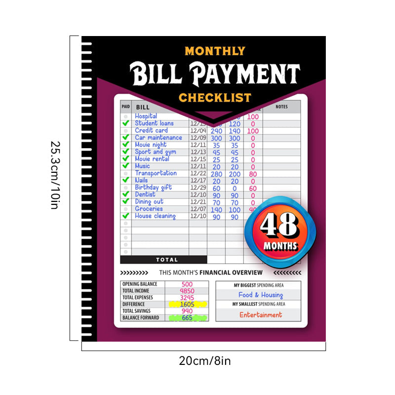 Budget planner open to an empty week, ready for financial planning and expense tracking.