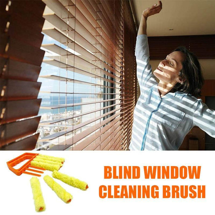 Washable and reusable multi-finger blind cleaner for thorough home dusting and vent cleaning