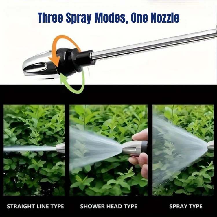 Versatile power washer cleaning a patio floor, also great for garden spray and home maintenance.