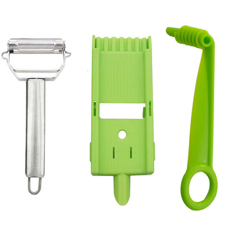Essential cooking tool: a robust multi-functional peeler, shredder, and slicer