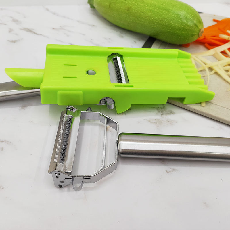 Compact kitchen peeler and slicer, ideal for all types of vegetables and fruits