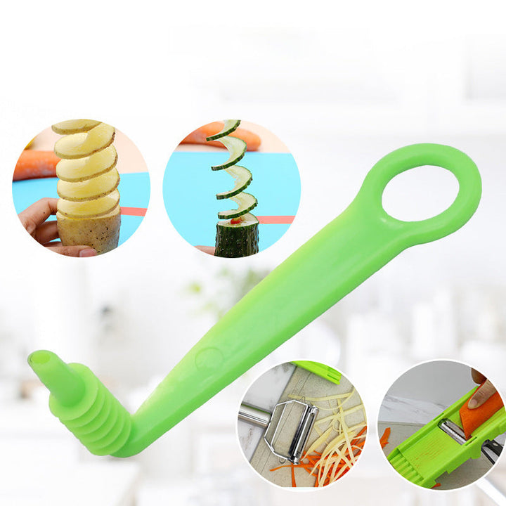 User holding the multi-functional vegetable peeler, demonstrating its comfortable grip