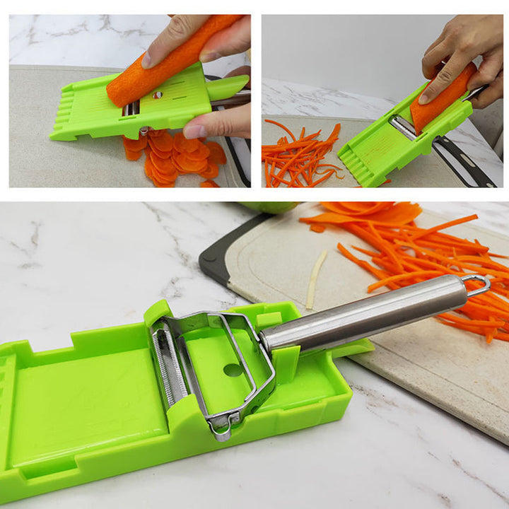 Kitchen gadget for cooking: a durable vegetable peeler, shredder, and slicer combo