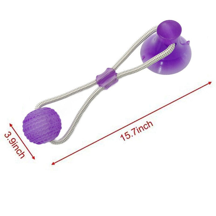 Dog Molar Chew Toy with rope, TPR and cotton combination, interactive game for puppies